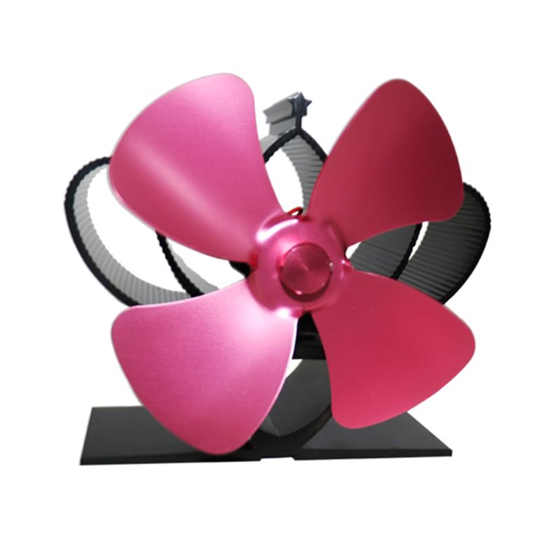 Lämpö itsetoiminen takka liesi tuuletin hiljainen 4 terää alumiini tehokkaasti lämmin iso huone puutakka poltin ympäristöystävällinen  y1qb