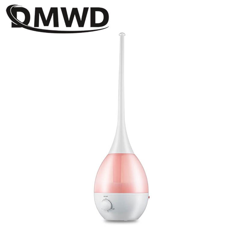 DMWD Floor Type Untrasonic Air Humidifier 3L Capacity Aromatherapy Anion Purifying Air Purifier Household Office Low Noise