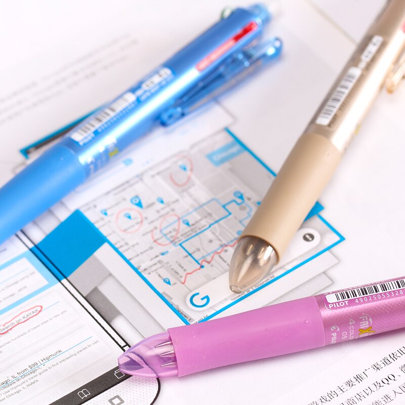 Pilot Frixion Pen 4 in 1 Erasable Gel Pen 4 Colors 0.5 mm LKFB-80EF 0.5 mm Japan