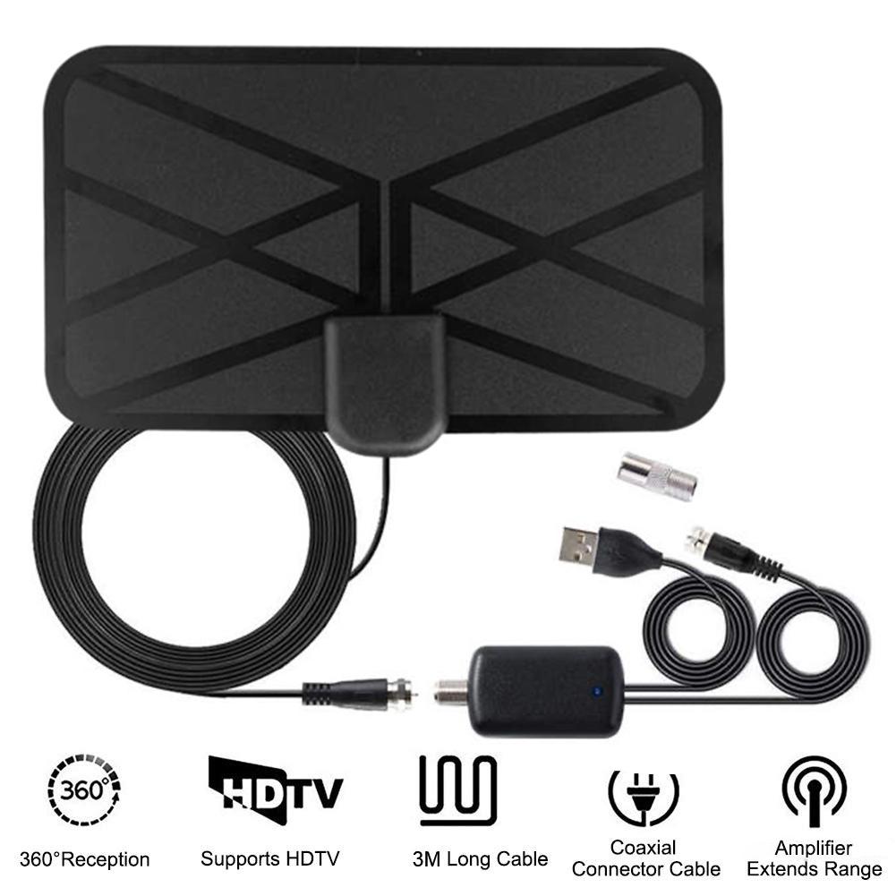 Newest Indoor 4K Digital 28db High Gain HDTV Aerial 1280 Miles HD TV Antenna With Amplified For Local Channels Broadcast