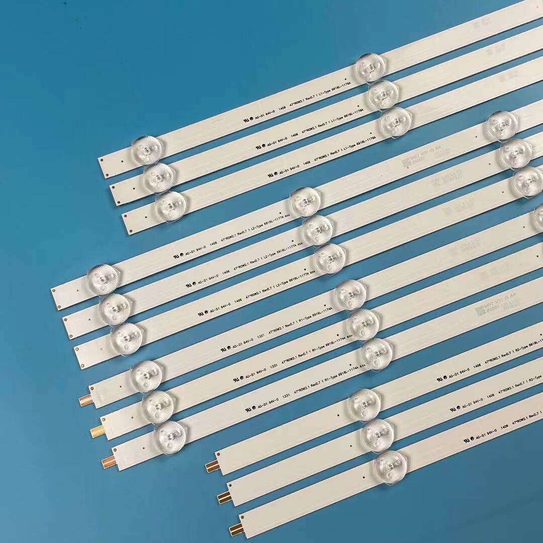 12 Stuks X 47 "Led Backlight Strips Voor Lg 47LA615V-ZA 47LA615V-ZB 47LN570S-ZA 47LN570U-ZA 47LN570V-ZA 47LN5788-ZE 47LN578S-ZE