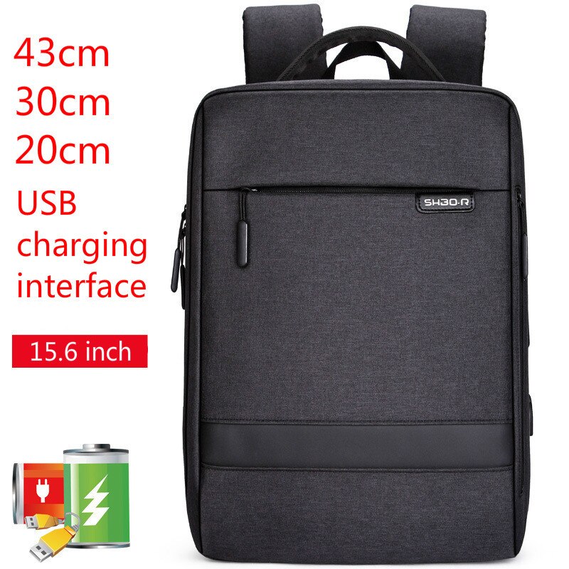 Laptop USB Backpack Anti Theft Men Laptoptas Travel Daypack Male Notebook Computer Backpack For Macbook Air Pro 15 ASUS DELL: Black626