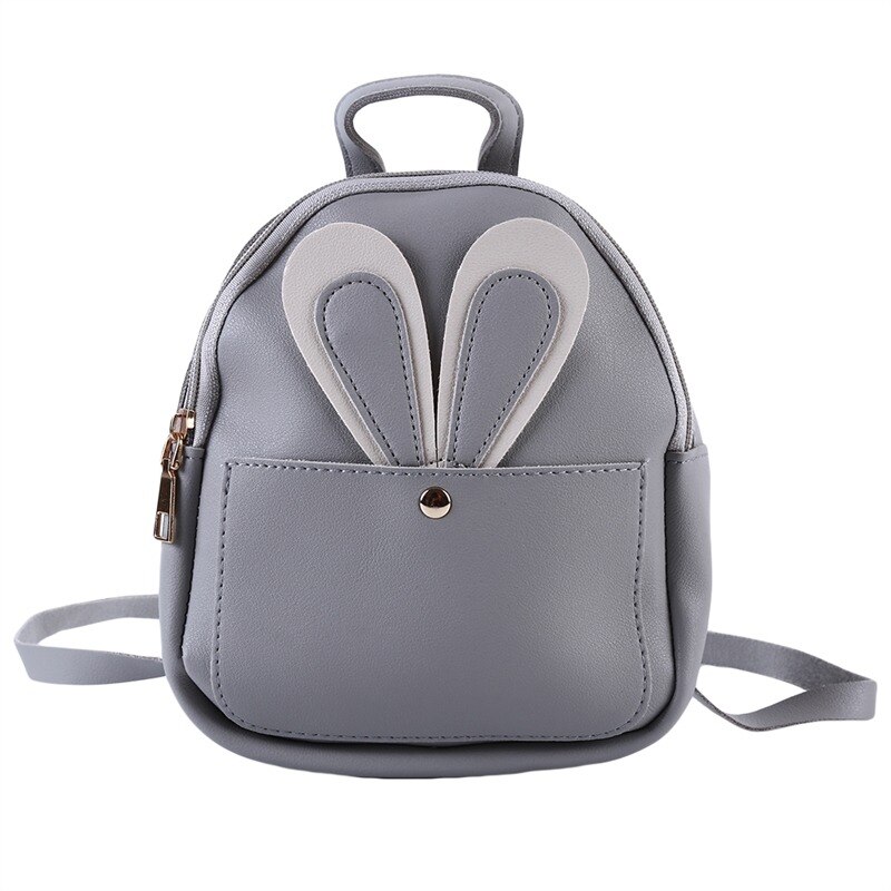 Women's PU leather backpack School bag classic black waterproof travel multi-function Shoulder bag