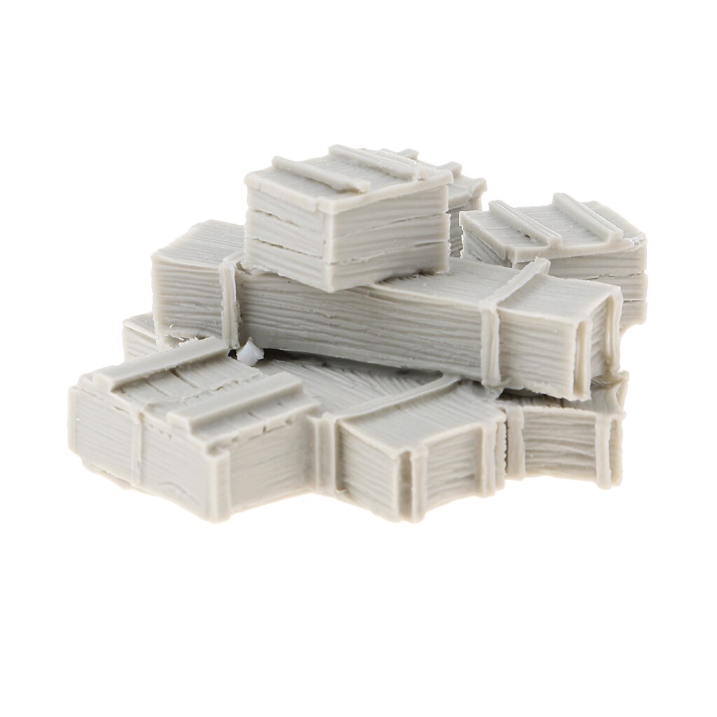 1/35 -skala harpiksfigurer modelsæt umalede kasser til modeltog jernbane jernbanelandskab indretning diorama eller layout