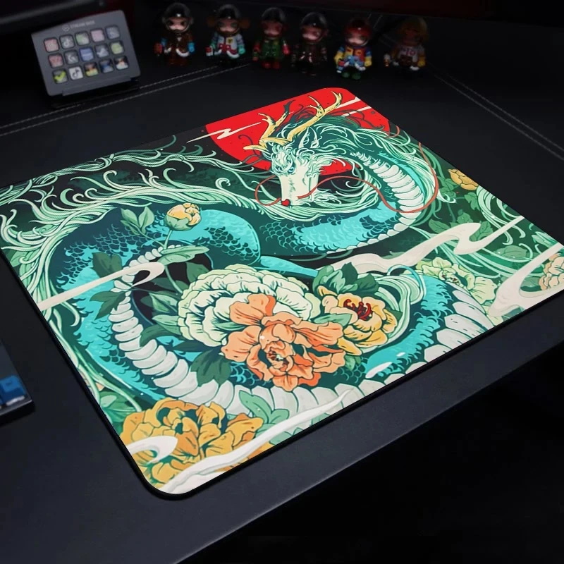 Esports-Tiger-Tapis de souris de jeu Bonito Mouse Sub, tapis de bureau Gamer, polymères protecteurs, Anime Cartoon: MARRON
