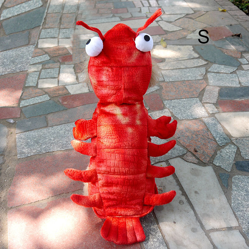 Winter Dog Clothes Halloween Lobster Costume Cat Christmas Suit Dogs Pet Overalls Funny Clothing for French Bulldog AUG8: s