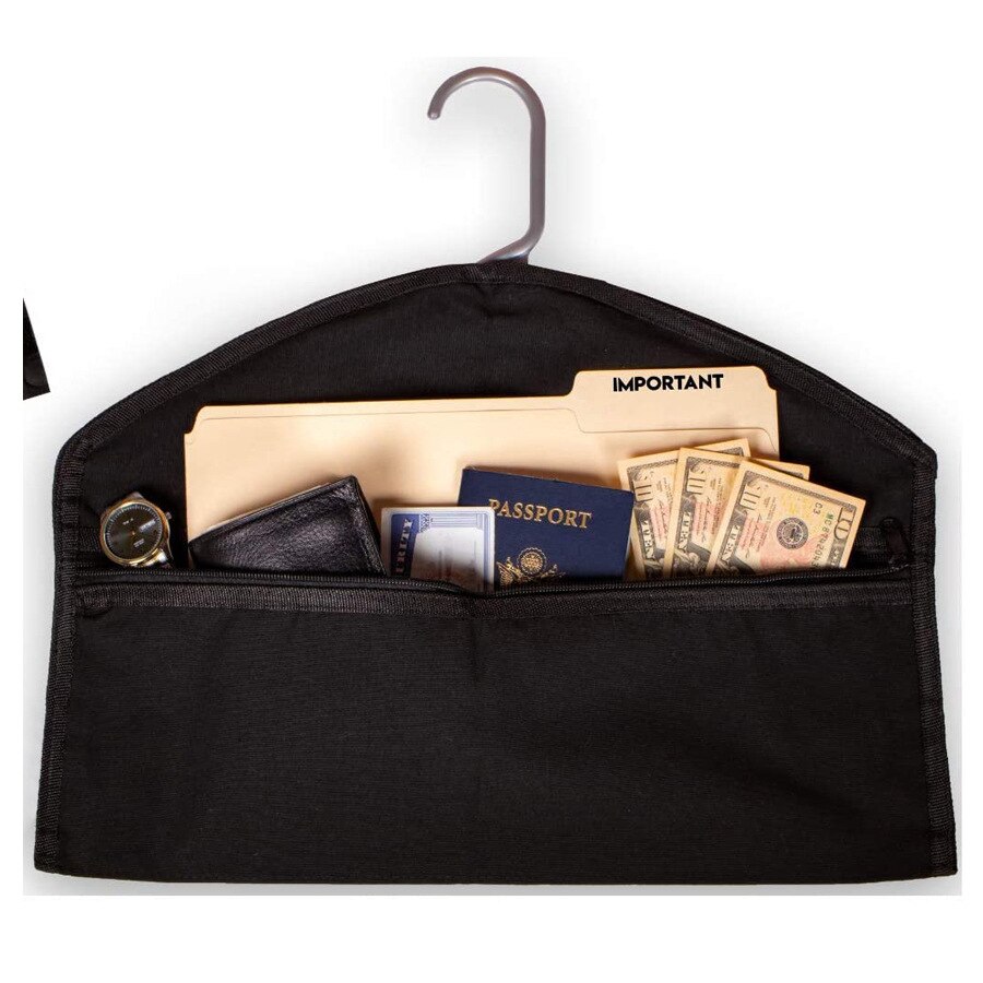 Kleiderbügel-Umleitungssafe, versteckter Taschensafe, passt unter hängender Kleidung mit Tasche zum Verstecken von Wertsachen für Zuhause oder auf Reisen