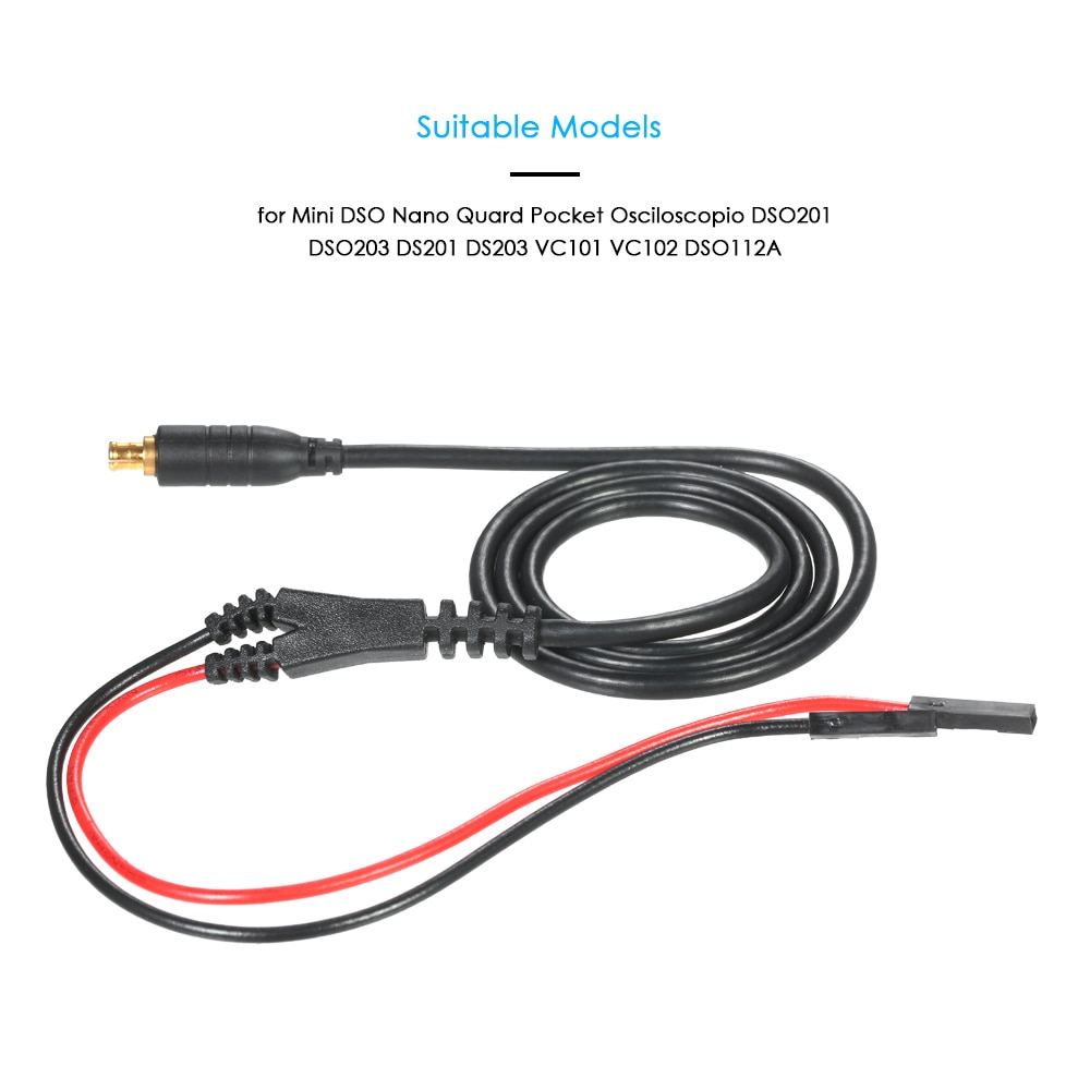 Digital Oscilloscope Probe MCX + Replaceable Test Hook Probes Cable osciloscopio for Mini DSO Nano Quard DSO201 DSO203