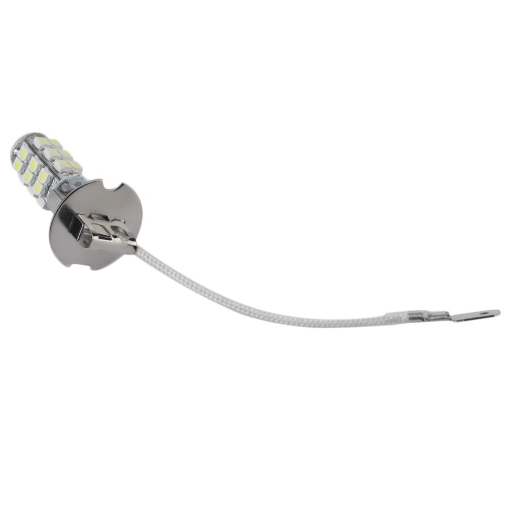 Icoco ren hvit aluminiumslegering  h3 3528 smd 26 ledet xenon hode tåkelys hovedlykt pære lampe fyrtårn 6000k 5w 2400lm