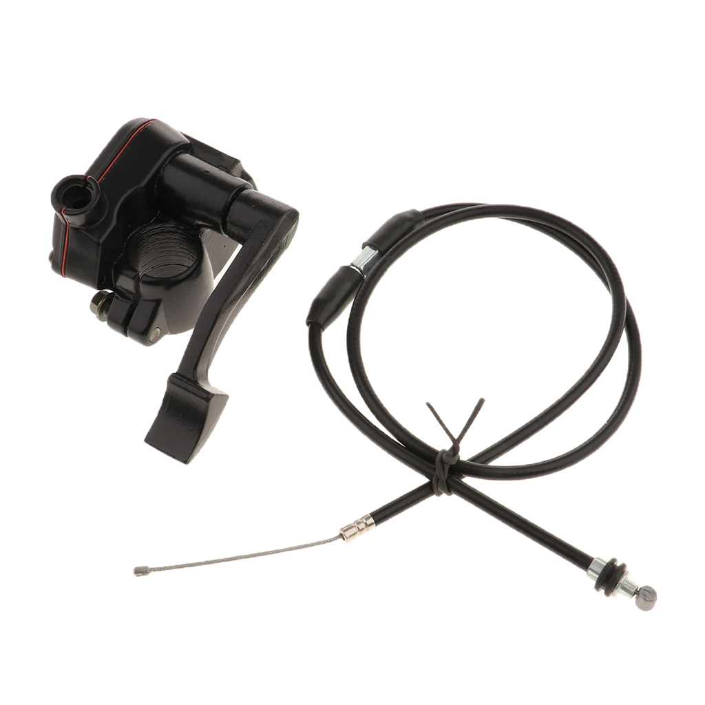 7/8 inch (22mm) Thumb Throttle Cable Accelerator Handle Assembly for Kazuma Sunl 50 70 90 110 125cc ATV Quad