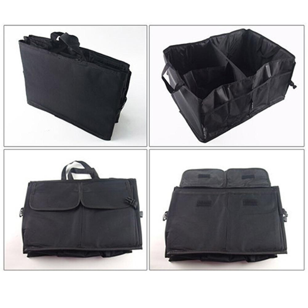 60% Large Capacity Multifunction Foldable Car Trunk Cargo Storage Box Organizer Automobiles Stowing Tidying