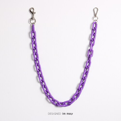 Porte-clés hip-hop Punk, grand anneau, pantalon Rock Punk, Hipster, pour Jeans, accessoires Kpop, CL151: Purple