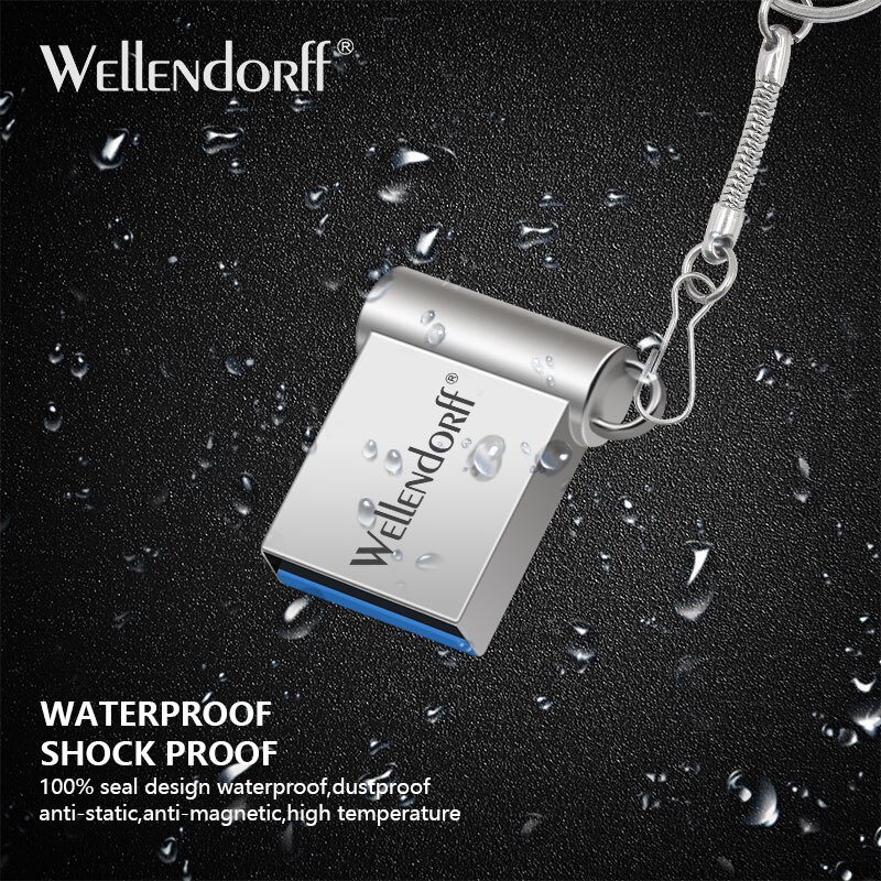 Mini Usb Flash Drive Pen Drive Usb 3.0 Pendrive 64Gb 32Gb 16Gb 4Gb Flash Memory Stick met Sleutelhanger 128Gb U Disk