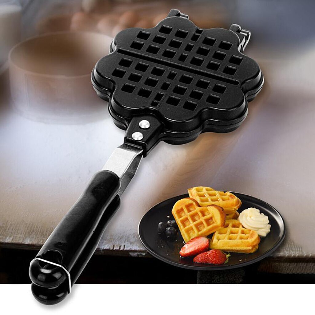 Keuken Non-stick Wafelijzer Pan Mould Druk Plaat Wafel Maken Mold Cake Maken Zelfgemaakte Diy Baking Tool