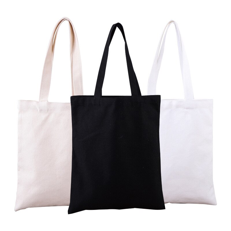 Large Capacity Canvas Tote Shoulder Bag Fabric Cotton Cloth Reusable Shopping Bag Eco Tote Bag Casual Beach HandBag Daily Use