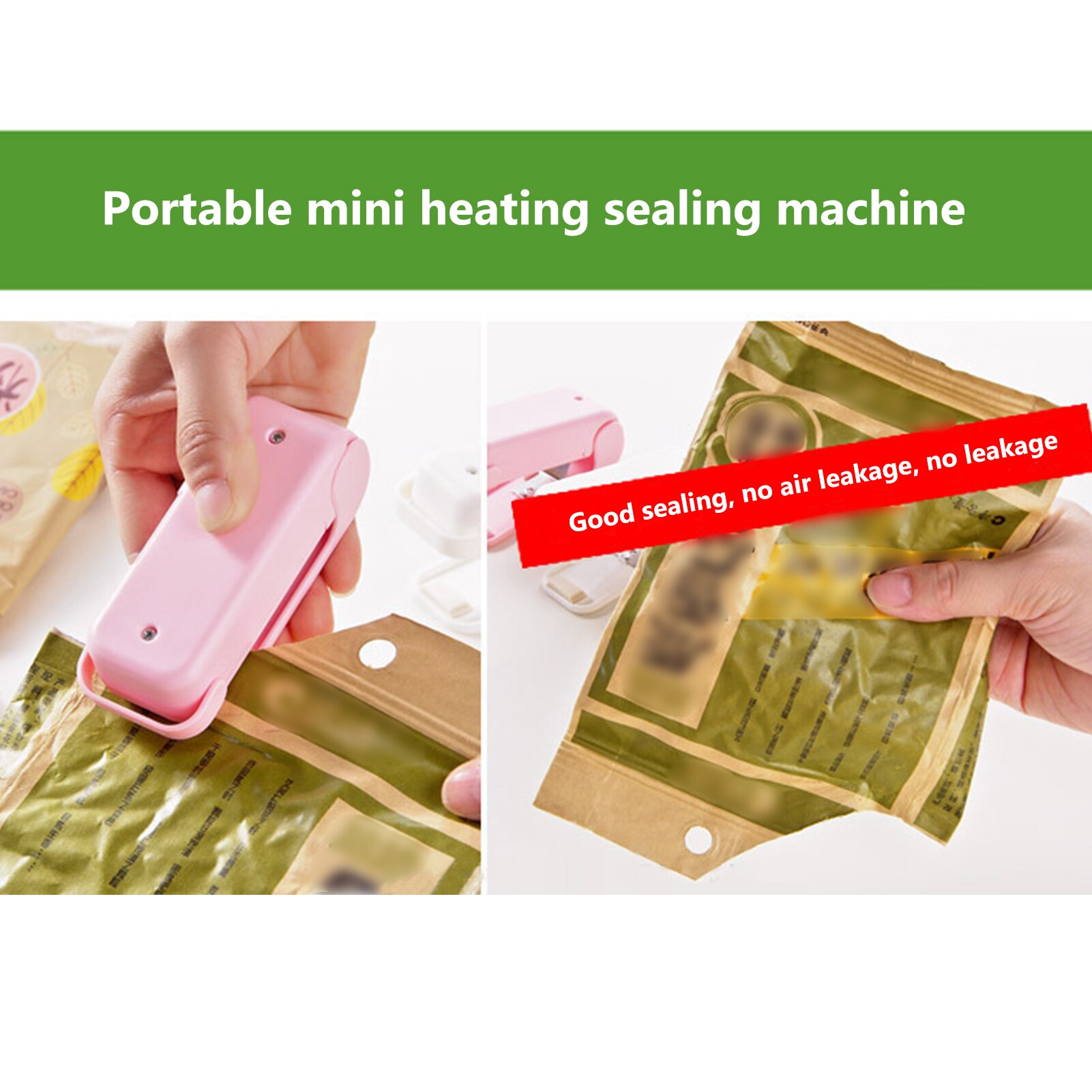 Household Mini Sealing Machine Portable Plastic Sealing Machine Snack Plastic Bag Sealing Machine Pressure Heat Sealing Machine