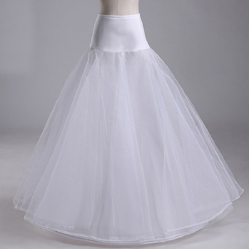 Vintage vit svart tyllklänning 1 båge bröllop underkjol kvinna vestidos para boda jupon fille accessoire mariage: Vit