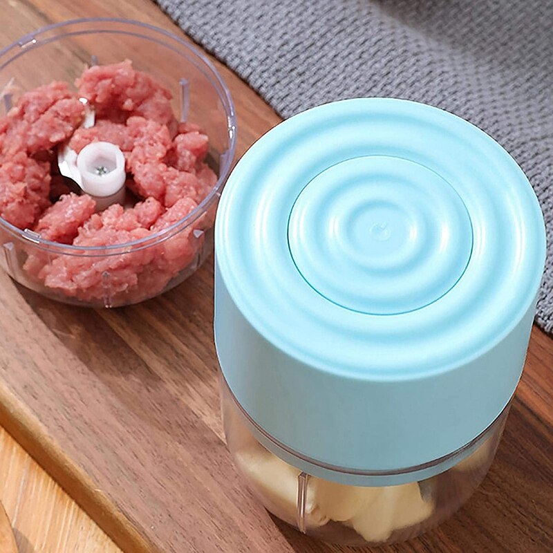 Electric Mini Garlic Chopper,250 Ml Mini Food Chopper Small Food Processor Portable Garlic Mincer Mini Chopper