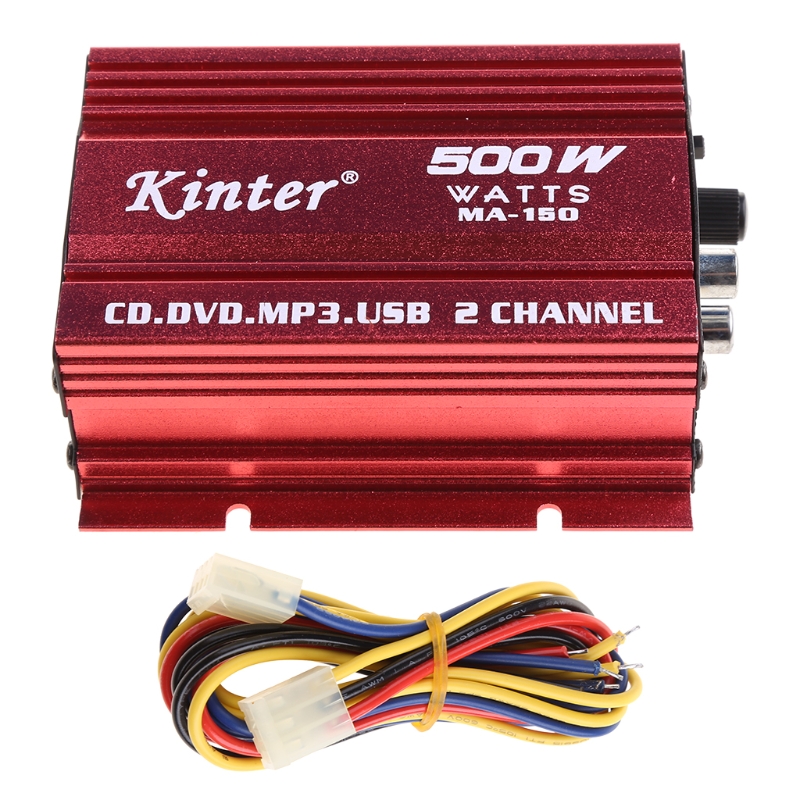 Mini Hi-Fi 500W 2 Kanaals Stereo Versterker Voor Auto Auto Motorfiets Winkelen