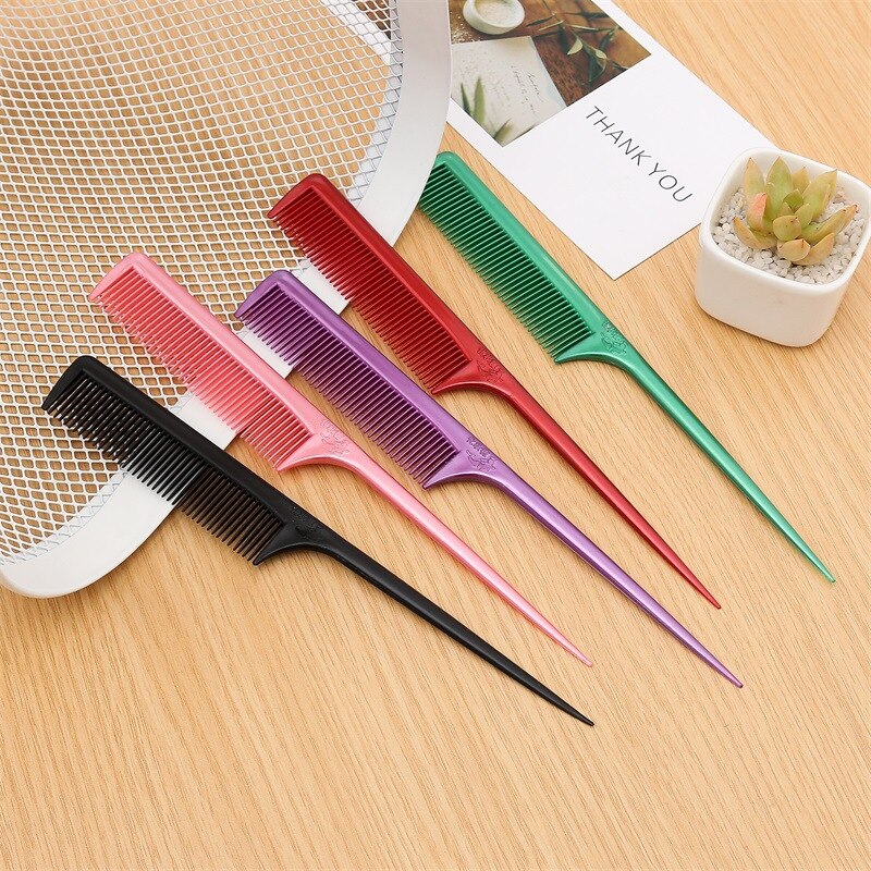 Plastic Pointed Tail Comb Up-do Pick Hair Comb Long Tail Comb/fen fa shu Profession Hair Dressing Hairdressing Tool Women's