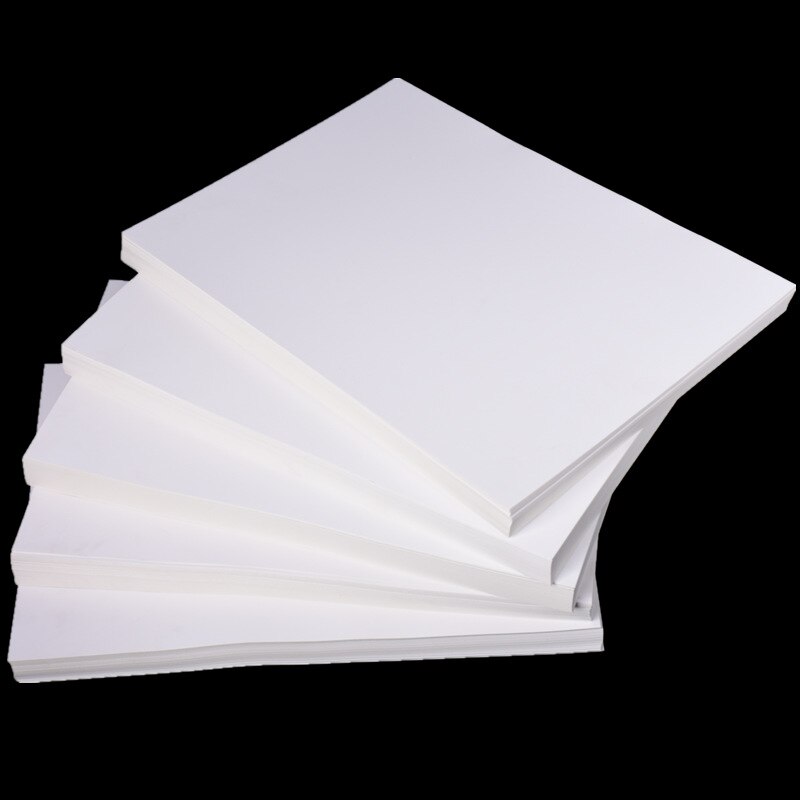 Papel Kraft blanco A4 de para niños, cartulina gruesa hecha a mano, Material cortado, 70-400GSM, 100 hojas