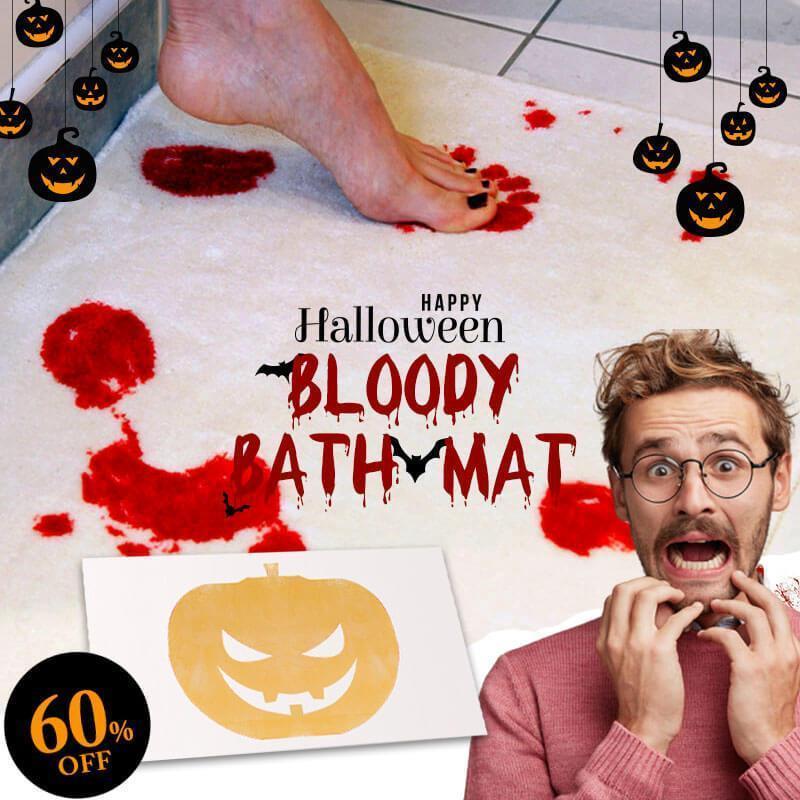 Halloween Flash Verkoop-Bloody Badmat Bloody Badmat Badmat Schrikken Uw Vrienden Bloody Footprint Bad Badkamer Mat Non-Slip Tapijt