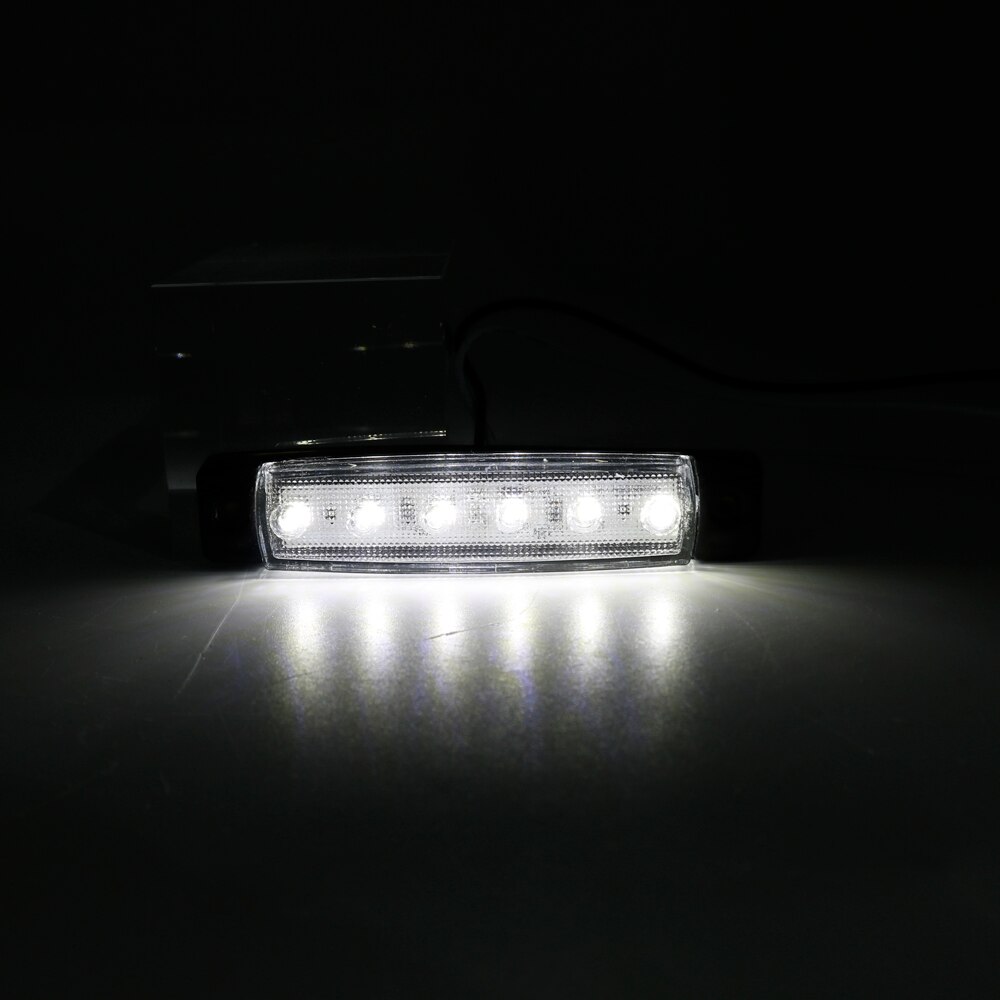 6 LED Auto Car Truck Trailer Side Marker Indicators Light Lamp 12v Super Bright Light Low Power Consumption Waterproof