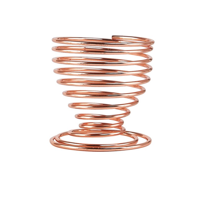 Soportes para esponja de maquillaje, soporte para exhibición de esponjas, esponja difuminadora de mezcla en forma de calabaza, soporte para secado, soporte para esponja para maquillaje, herramientas de belleza: Round base rose gold