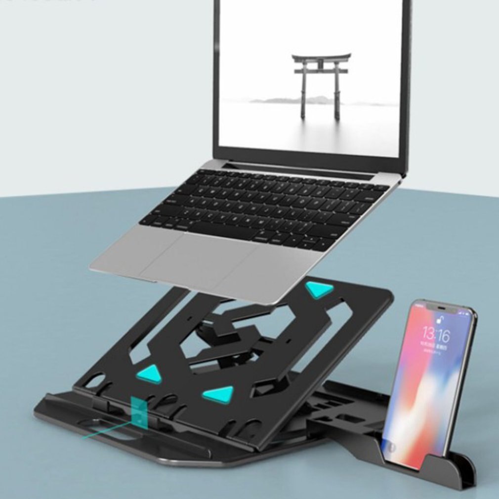 Adjustable Foldable Laptop Stand Non-Slip Desktop Notebook Holder 360 Degree Rotatable Chassis Laptop Stand