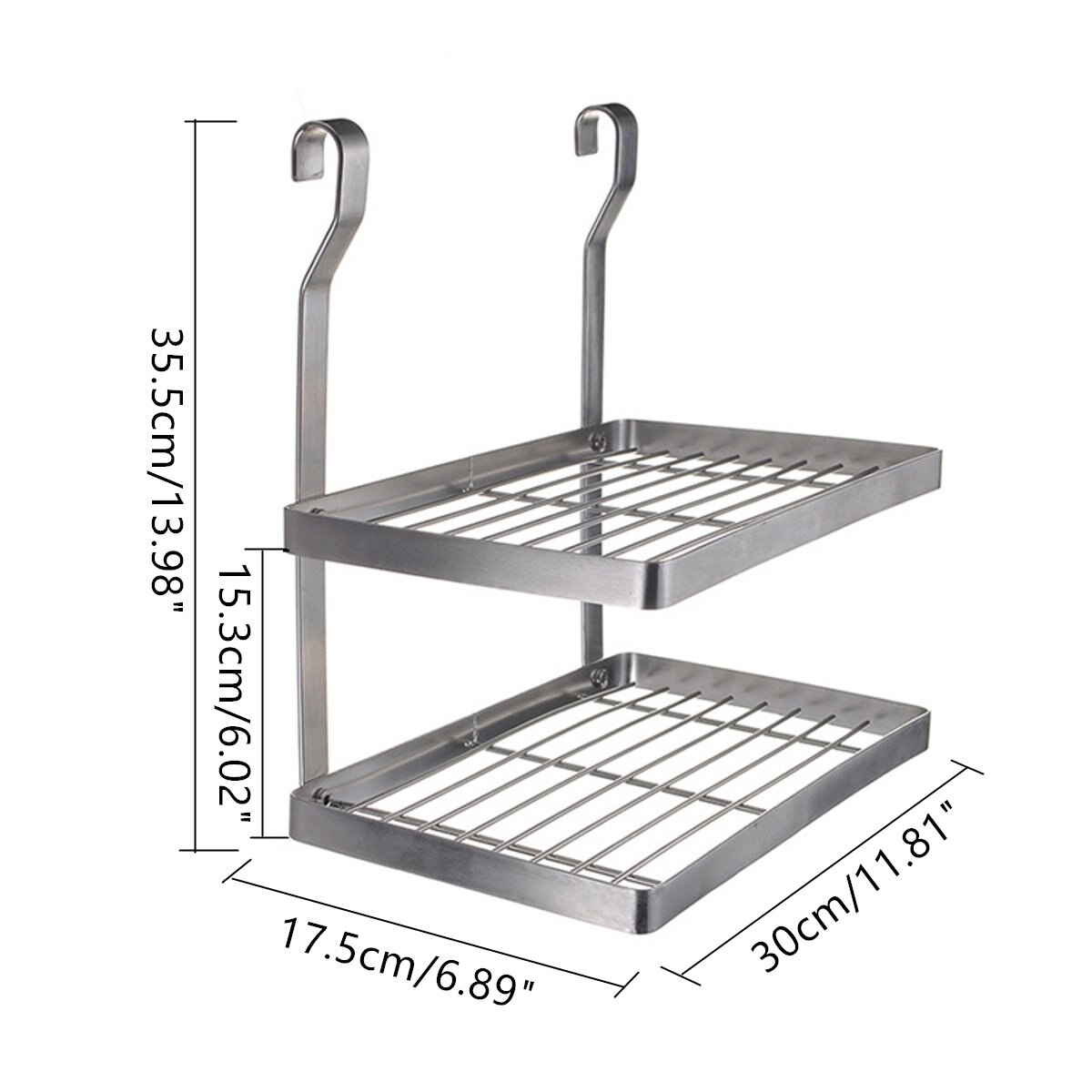 8 Soorten Rvs Keuken Organizer Multifunctionele Schotel Droogrek Muur Opknoping Opslag Houder Servies Plank Afdruiprek: 2 Seasoning Rack A