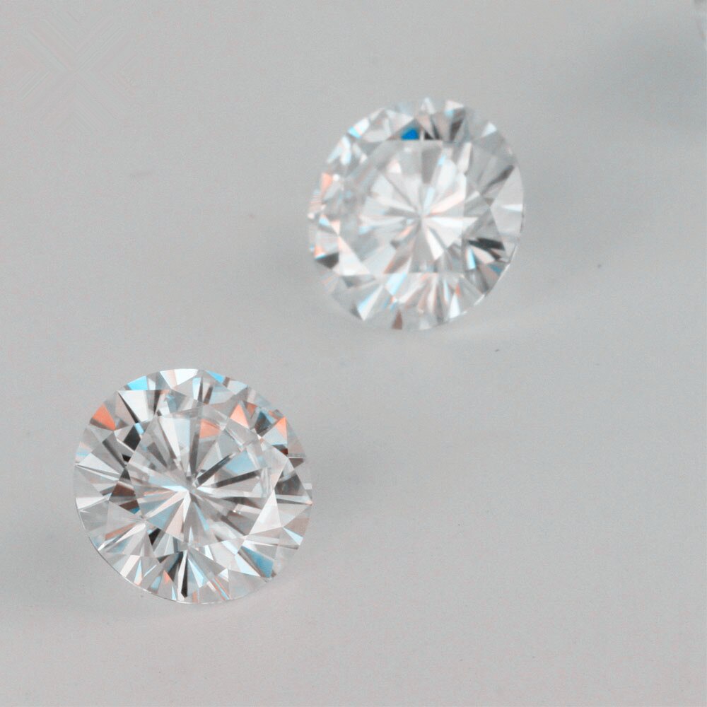 Test Positieve Briljant Geslepen Vvs Duidelijkheid Ij Kleur 0.1 Karaat 3Mm * 5 Stuks/Pack Lab Grown Moissanite buurt Diamant Standaard