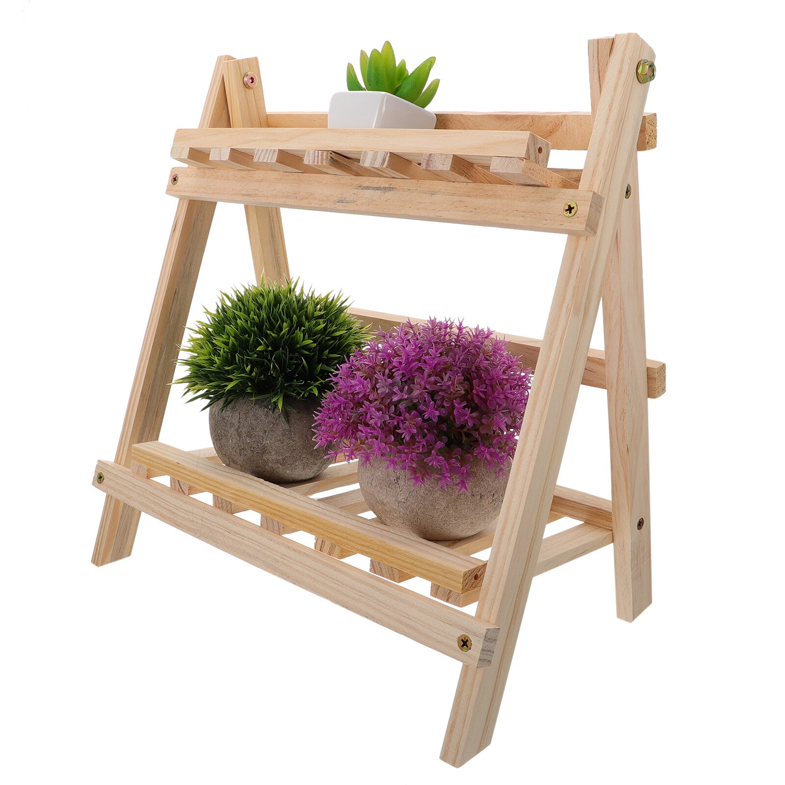 1 Pc Multi-layer Bloempot Beugel Houten Potplant Houder Schoenenrek