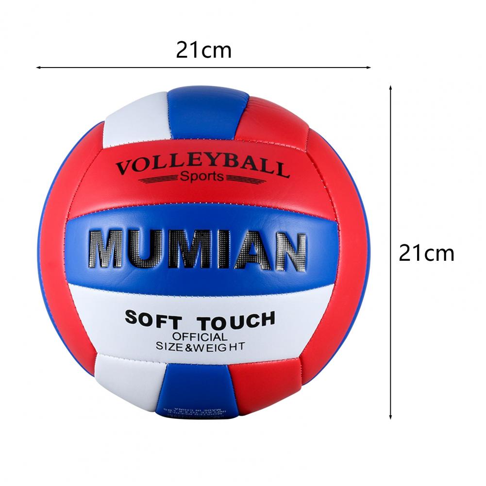 Mumian – ballon de volley-ball en Faux cuir, No.5, amélioration de la Coordination, antidérapant, buse de gaz scellée rouge bleu blanc, Match, pour l&#39;école