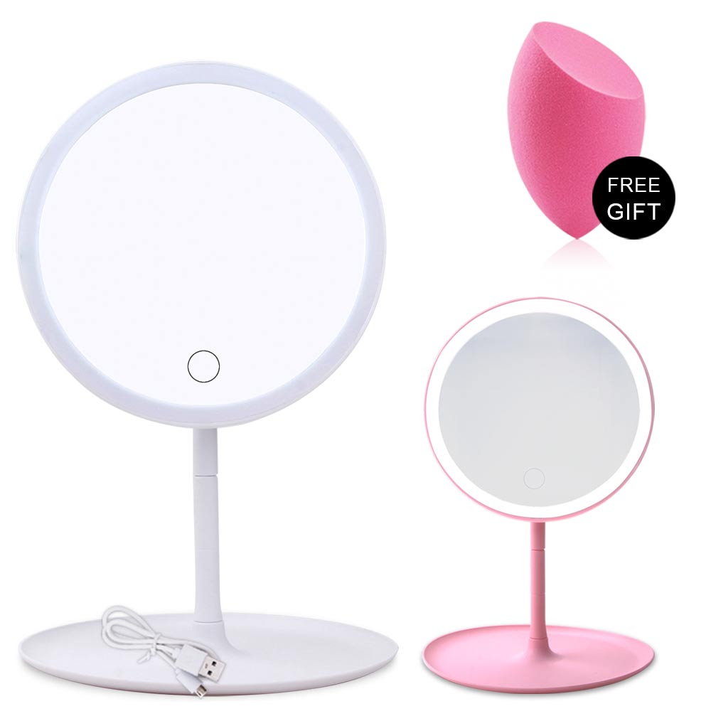 Makeup Light Mirrors With LED Light Natural White Daylight Vanity Mirror Flexible Adjustable USB Cosmetics Mirror Makeup Tool