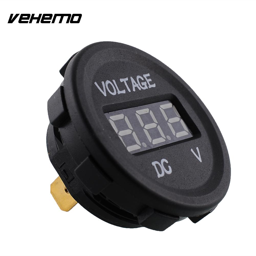 Dc12v-24v led panel digital spänning volt mätare display voltmeter bil motorcykel