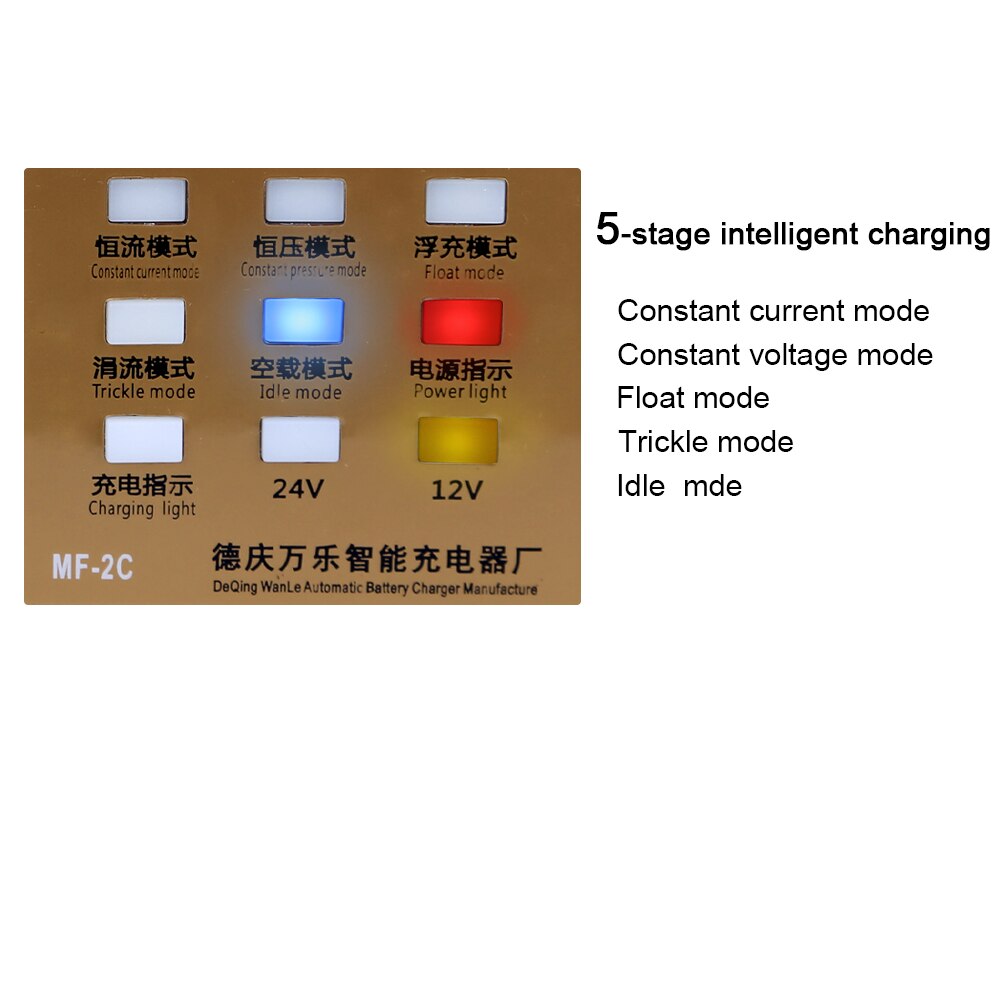 100Ah Full Automatic Motorcycle Battery Charger For Car Battery Smart Power Charging 12v 24v 110v 220v