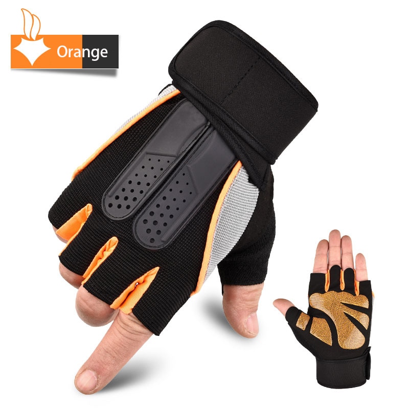 1 pairs elásticos luvas de ginásio pesos pesados exercício luvas de levantamento de peso treinamento de construção do corpo luvas de fitness para homens