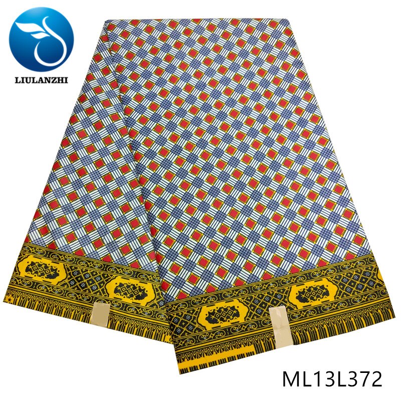 Liulanzhi afrikansk ankara vokstryk i stofstil polyestervoks ankara  ml13 l 368: Ml13 l 372