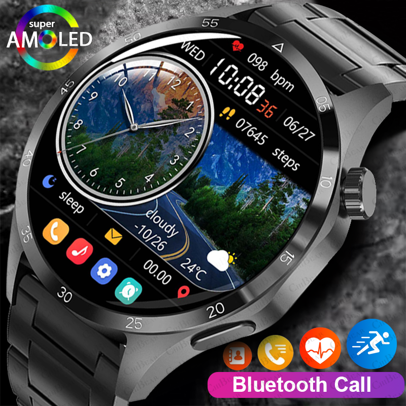 Dla HUAWEI GT4 sprytny zegarek mężczyźni 1,43-calowy ekran HD Tętno zdatność tor Bluetooth połączenie IP68 Wodoodporny sportowy smartwatch męnarty