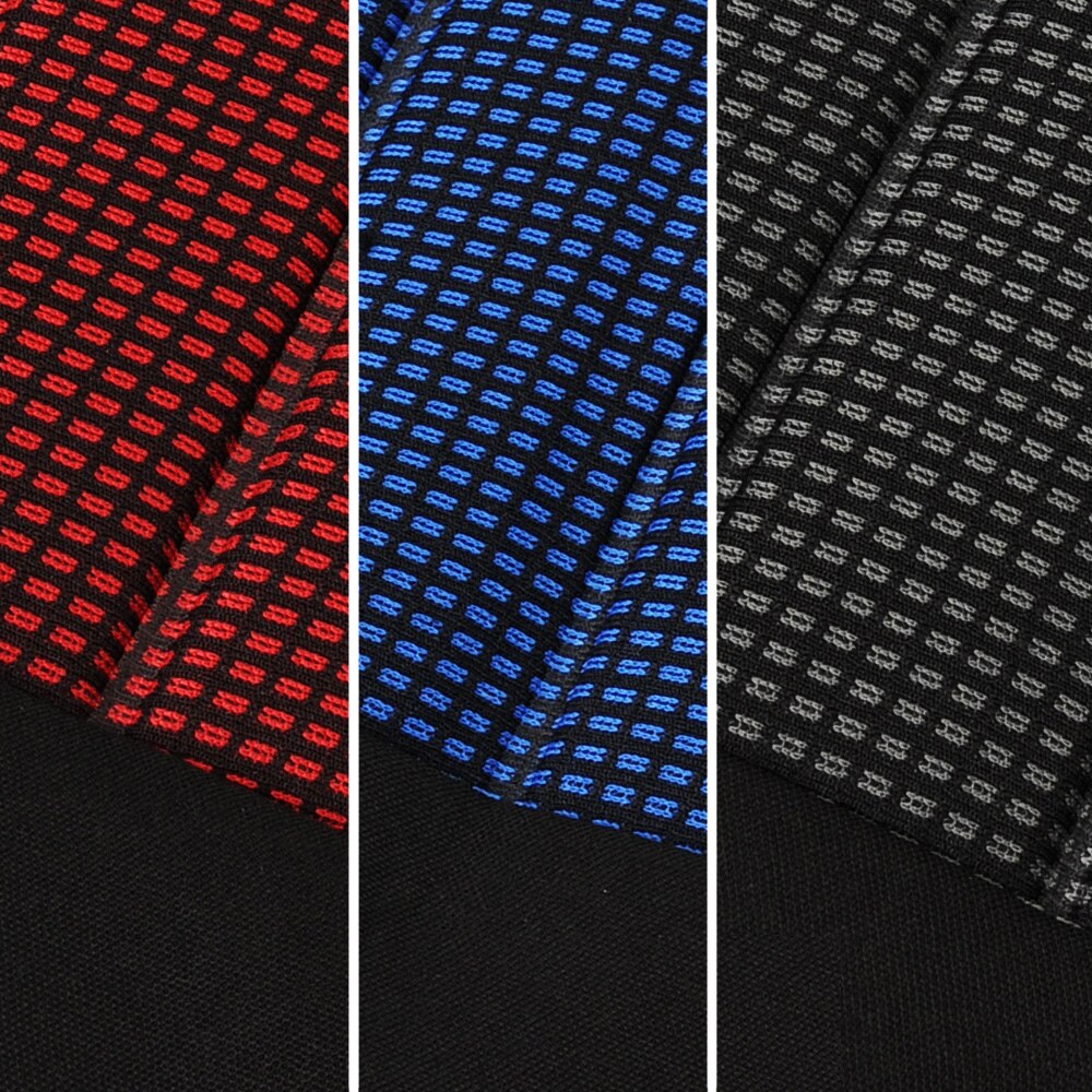 Fundas de asiento de furgoneta de alta resistencia, 2 + 1 asientos con raya Horizontal roja, se ajustan a la mayoría de los camiones, para Renault master, para Peugeot Boxer, para gazelle