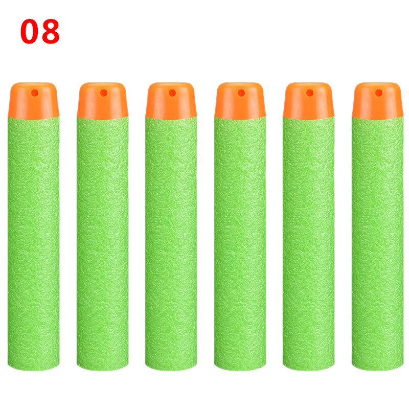 10pcs/bag Soft Hollow Hole Head Refill Darts Toy Gun supply for Christmas Birthday Kid Children TSLM1