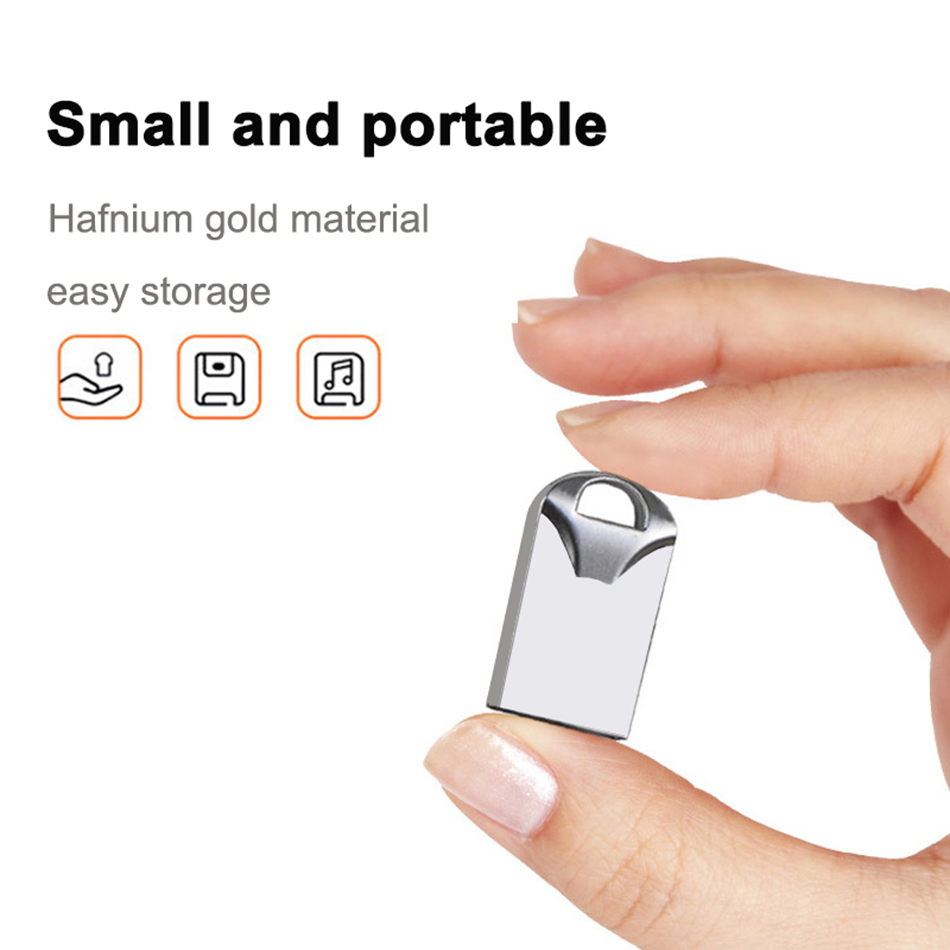 ALUNX Mini flash 128Gb Flash Drive 64Gb Pendrive Memory Stick 32Gb 4Gb Metal Pen Drive 8Gb Usb Stick 16 Gb