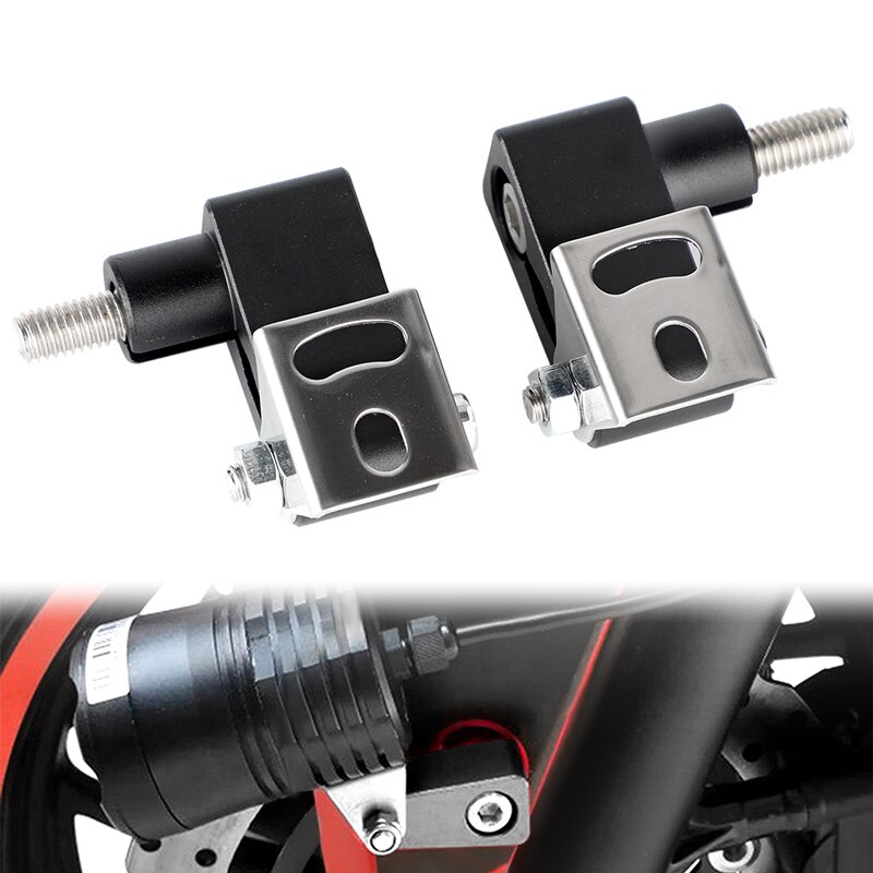 Soporte modificado para motocicleta, foco de luz antiniebla, soporte phare para moto farol de milha, para cafe racer, 1 par: Default Title