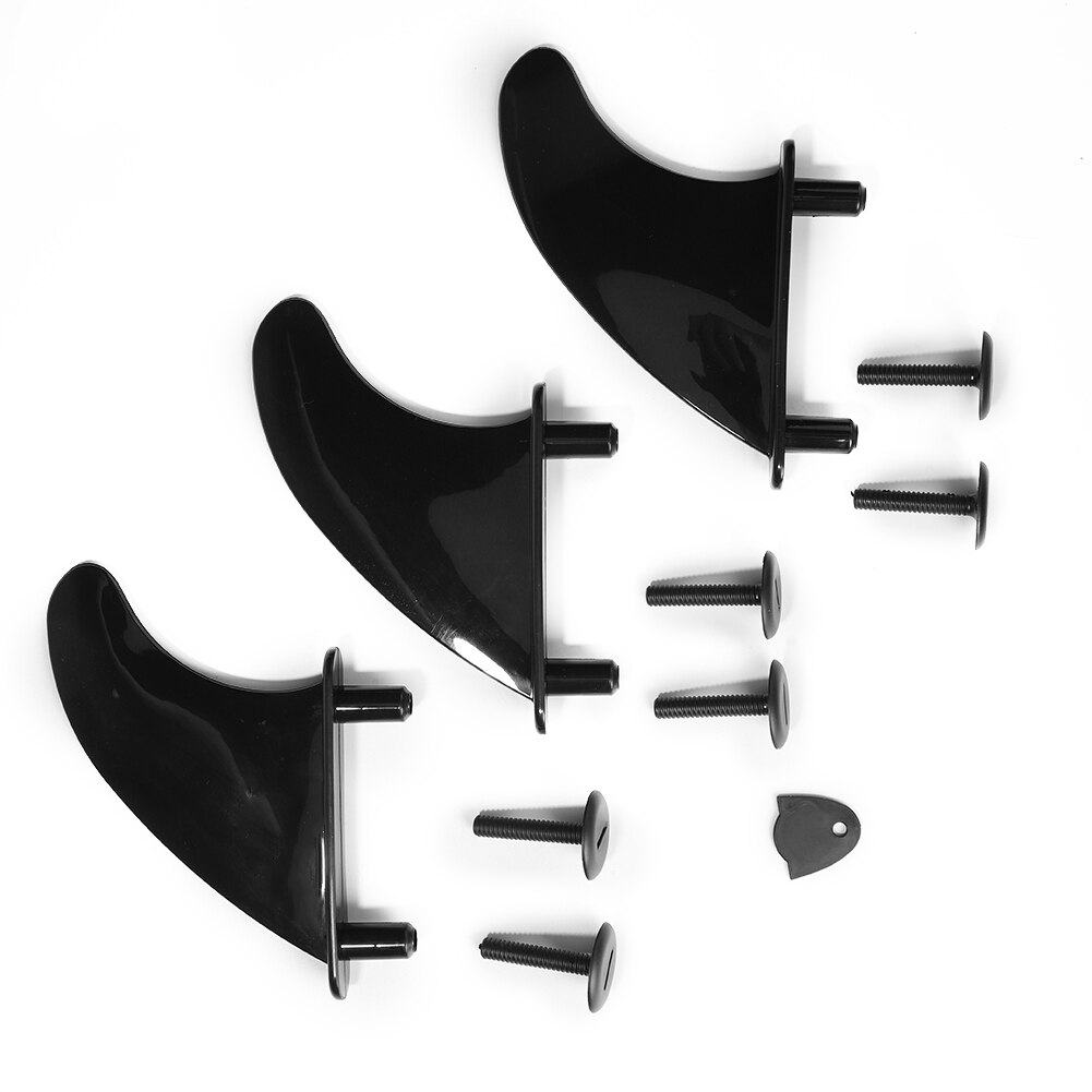3pcs/set Soft Surf Fins Water Fins with Replacement Screws for Surfboard Softboard Water Wave Fin Surf Board Paddle Board Access