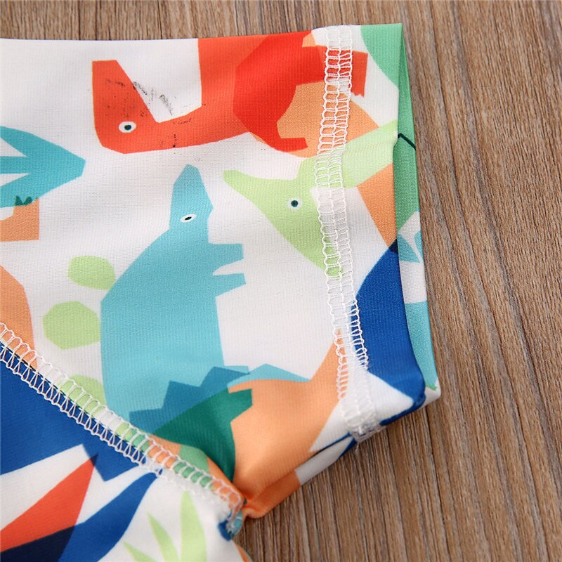 låve gutt badedrakter ett stykke dinosaur trykt baby takrenne badetøy utslett stranddress sommer kortermet badedrakt