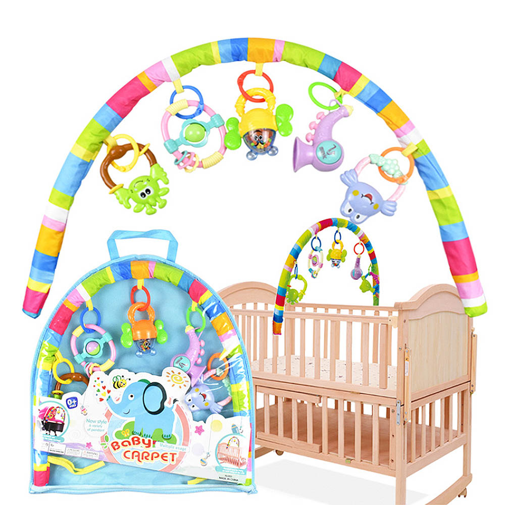 Bed Bel Baby Rammelaars Kinderwagen Opknoping Speelgoed Cot Kronkelende Cradle Baby Spelen Bed Bel Hanger Rammelaars Mobiele Afneembare Bed speelgoed