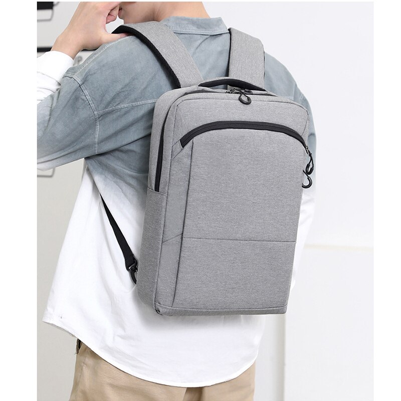 Oxford Men Backpack 15.6 Inch Laptop Large Capacity Multifunction Casual Student Backpack School Bags for Teenage