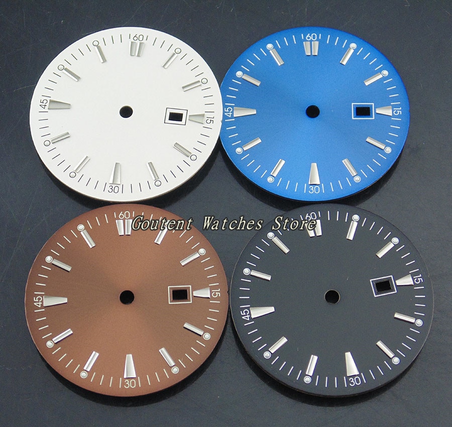 35mm Steriele Wijzerplaat Fit Mingzhu 2813/3804 beweging heren Horloge Gezichten