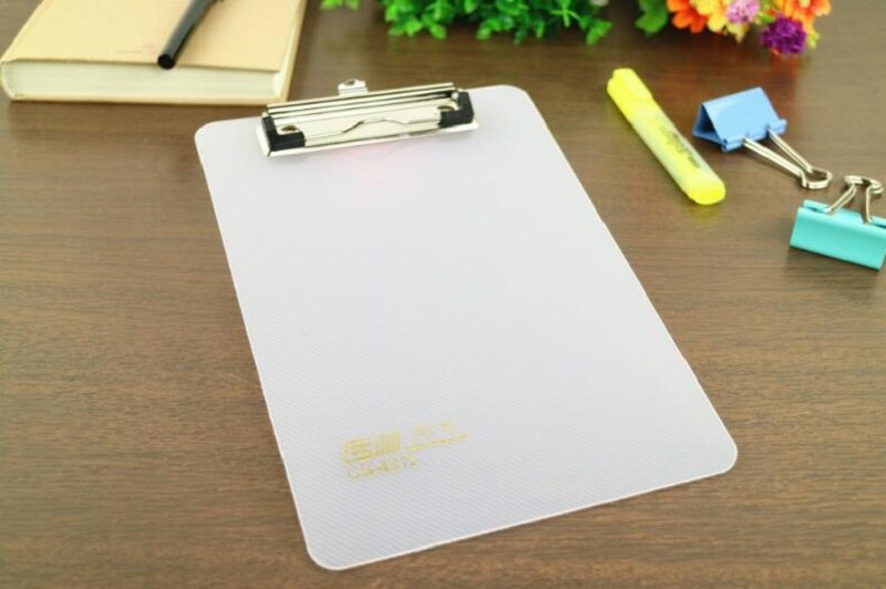 HKYSHP Cute Writing board clip Butterfly Writing Board Clip A5 Plastic Board clip School Office Supplies: White