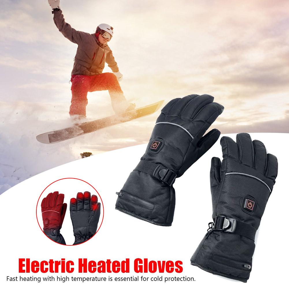 Elektrische Verwarmde Handschoenen Met Temperatuur Aanpassing Lithium Batterijen Handschoenen Voor Skiën Klimmen Rijden Koud Weer